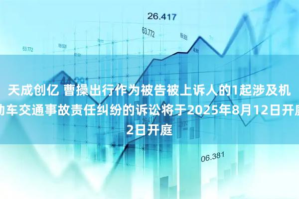 天成创亿 曹操出行作为被告被上诉人的1起涉及机动车交通事故责任纠纷的诉讼将于2025年8月12日开庭